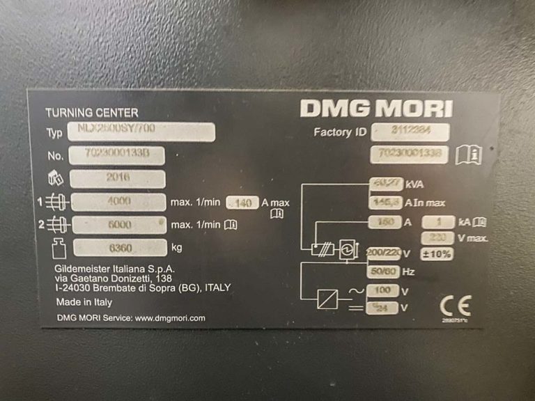 DMG MORI NLX2500 700 23