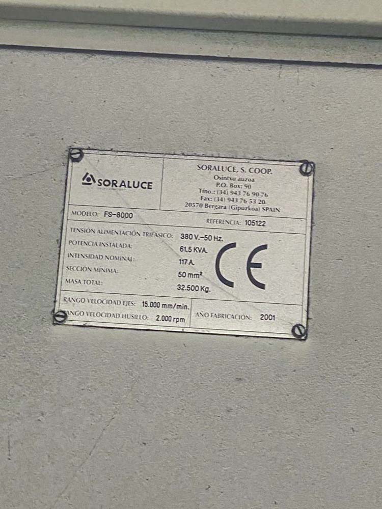 SORALUCE FS8000 6